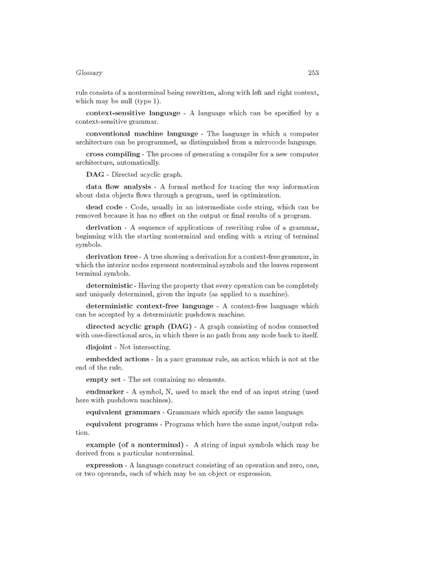 Compiler Design: Theory, Tools, and Examples - Page 253